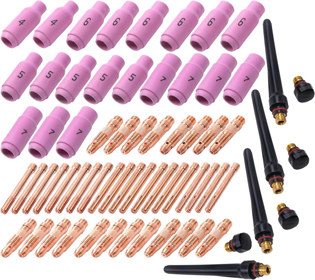 findmall 68PCS TIG Torch Consumables Accessories Kit
