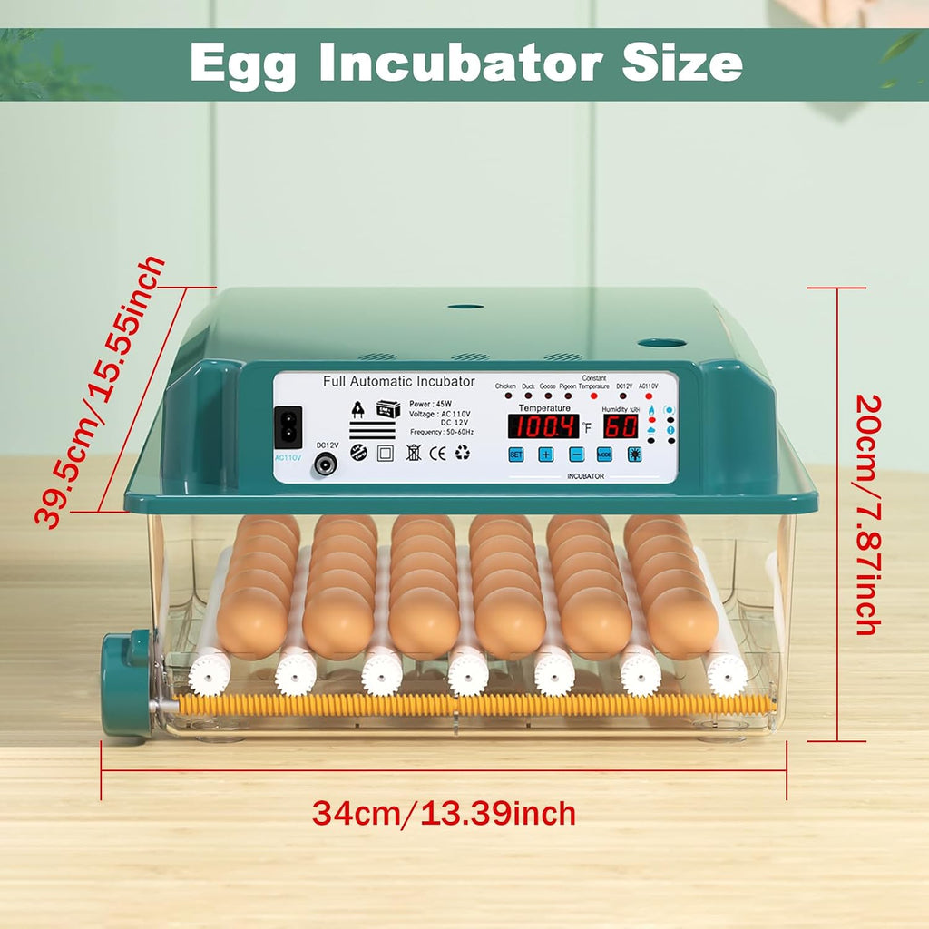 36 Eggs Incubators for Hatching Eggs,Egg Incubator with 4 Automatic Incubate Mode,Chicken Incubator with Automatic
