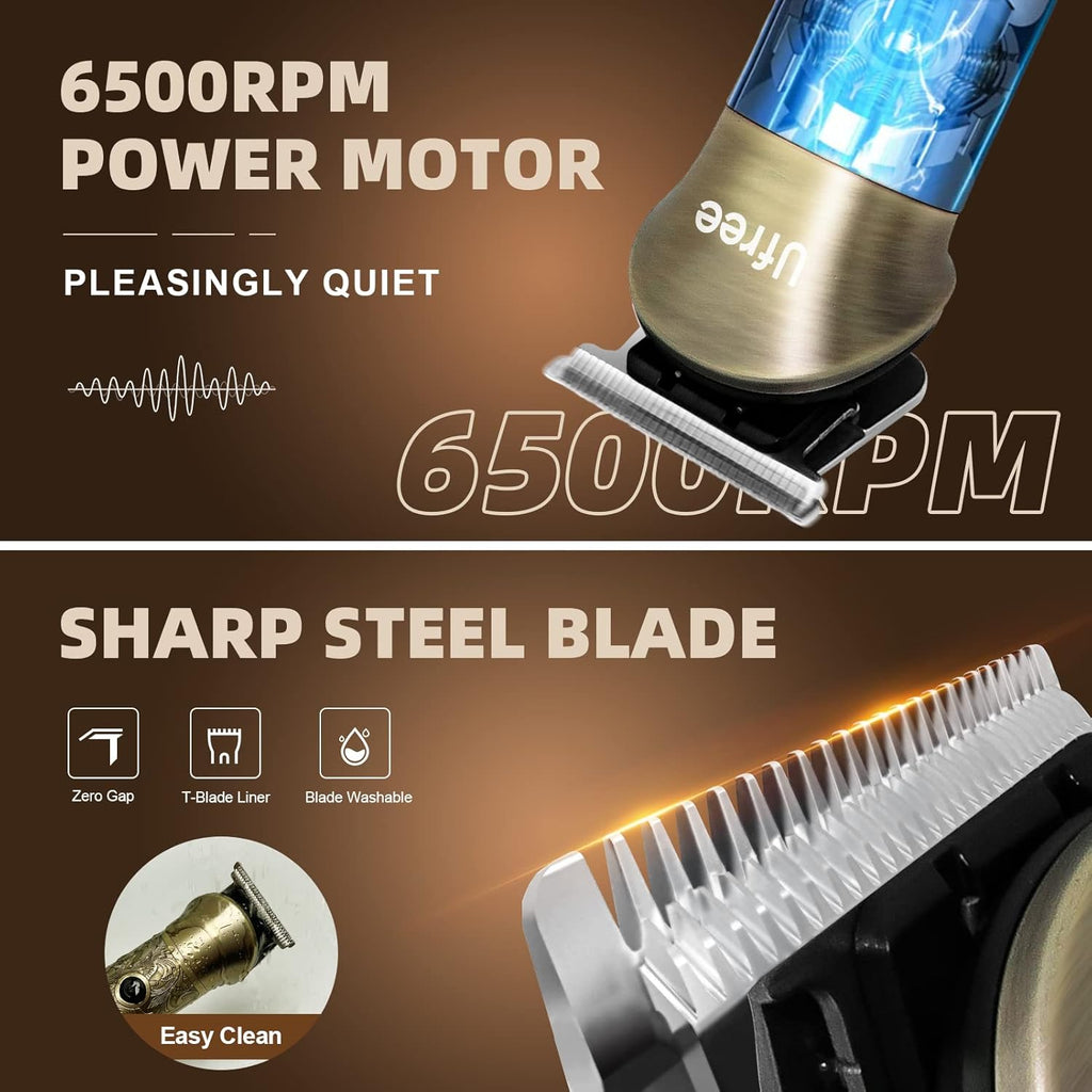 Beard Trimmer for Men, Electric Razor Shaver, Cordless Hair Clipper Shaving Kit for Mustache Body Nose Ear Hair