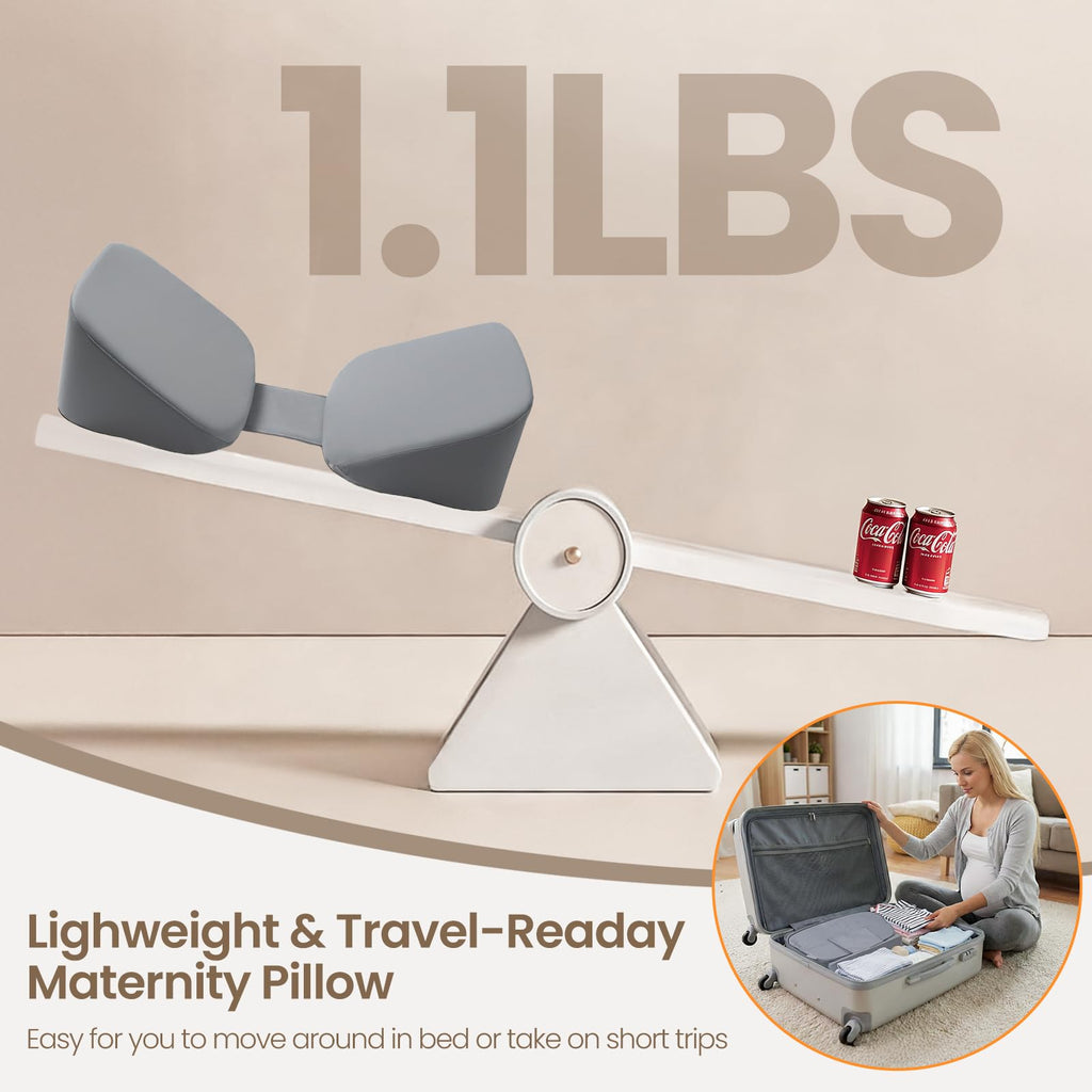 30° Adjustable Pregnancy Pillow for Side Sleeping