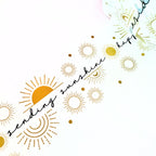 Mailed It Designer Sending Sunshine Packing Tape, Cute Packaging Tape for Small Business Shipping, Bulk Roll 2" x 330 Ft