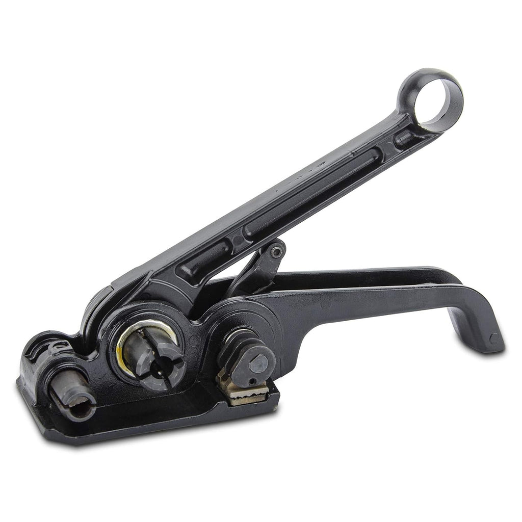 Upgraded Heavy Duty Poly Strapping Tensioner Sealer Cutter Manual Packing Tools Kit for 1/2"-3/4" Width Polyester