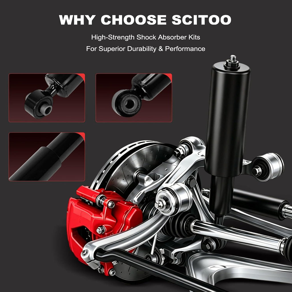 SCITOO 2pcs Rear Shock Absorbers Replace for Kia Forte FWD