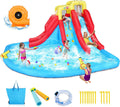 Inflatable Water Slides for Kids, 10 in 1 Inflatable Bounce House Water Park w/Blower,2 Water Guns,2 Water