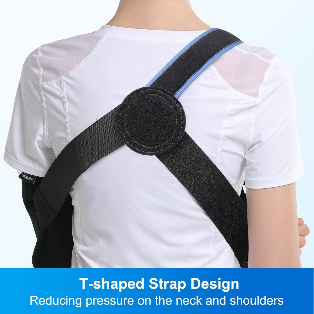 Medical Arm Sling Shoulder Immobilizer for Women and Men, Black XL