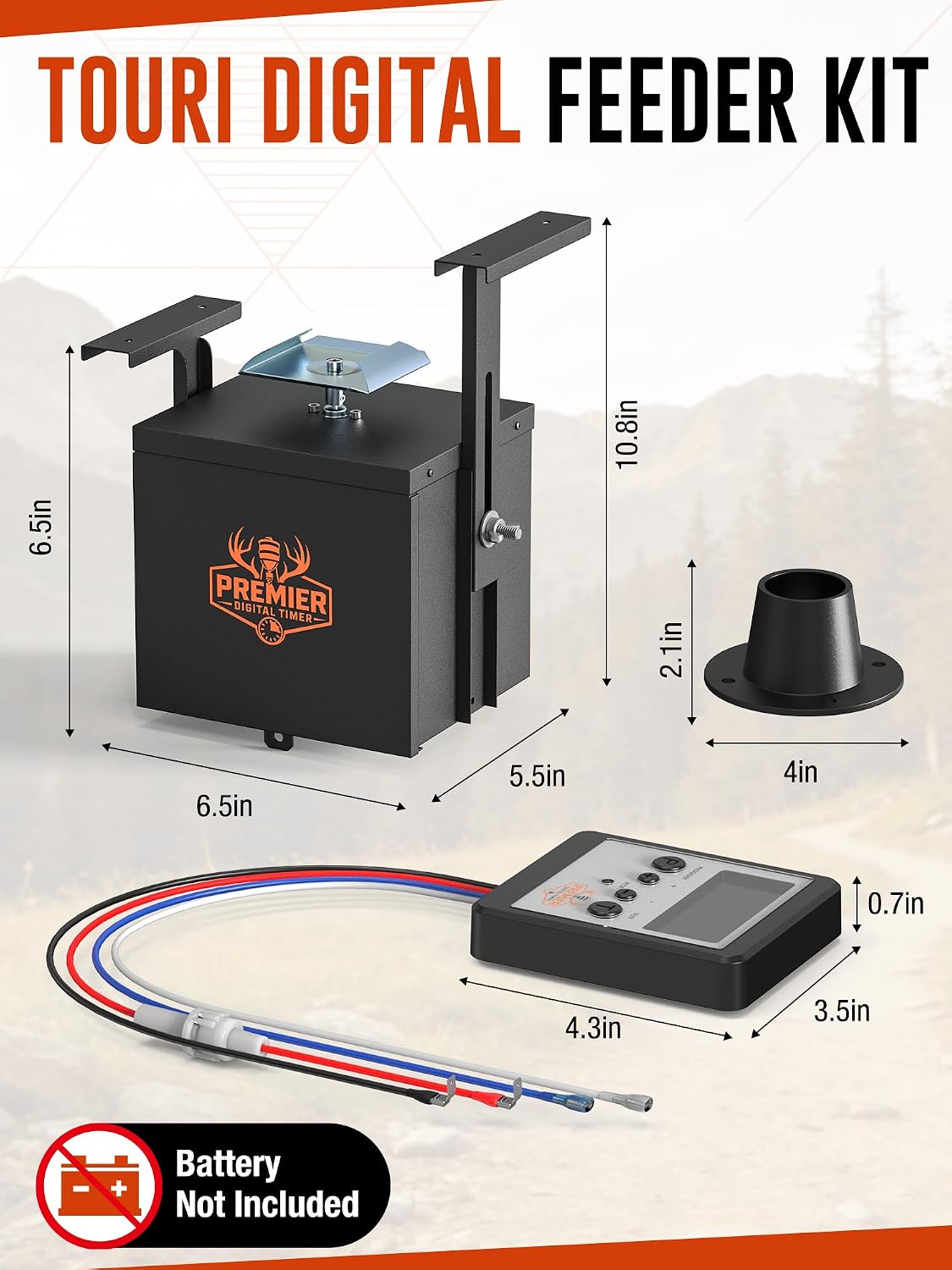 6V Digital Deer Feeder Kit with Timer & Motor