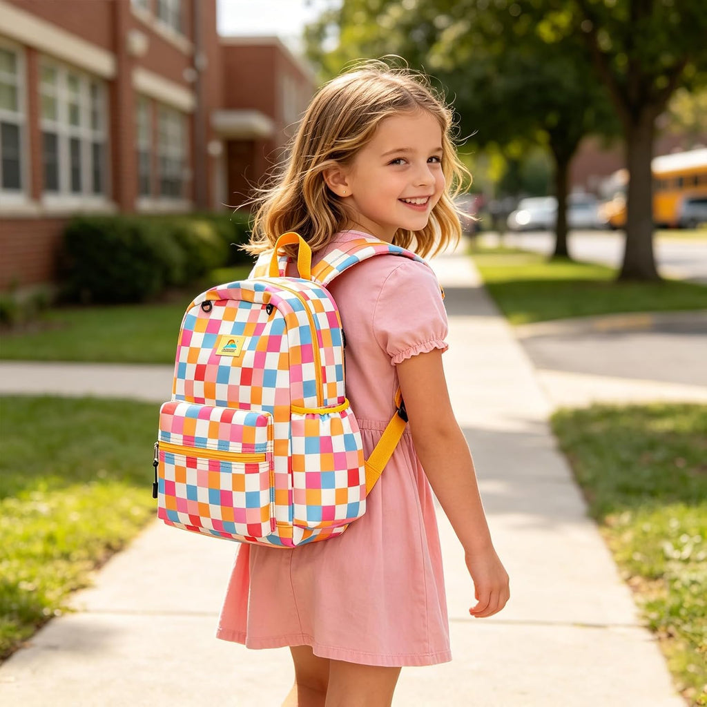 Kids Backpack for Boys Girls 5-8, 15inch Girls Boys Backpacks Kindergarten