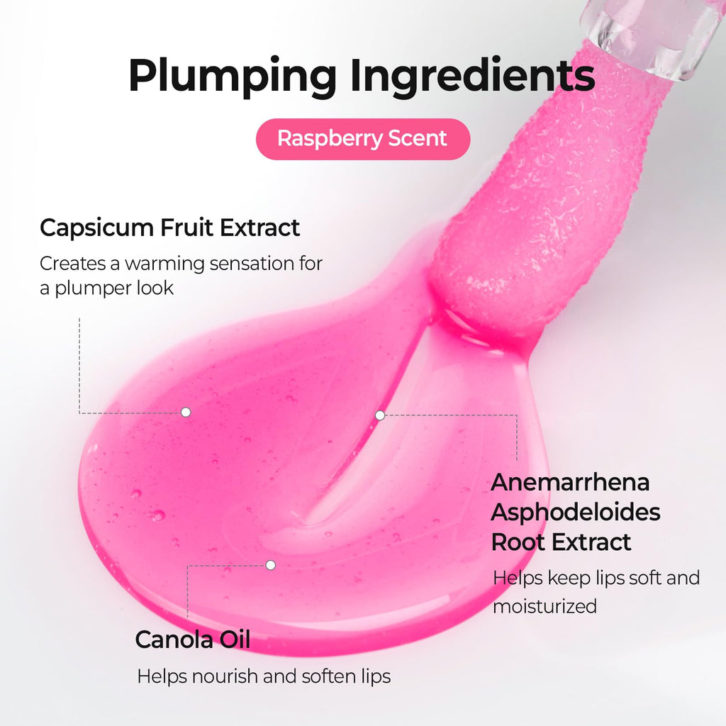 Spicy Lip Plumper - Maximum Strength (#02 Raspberry) - Clear Color