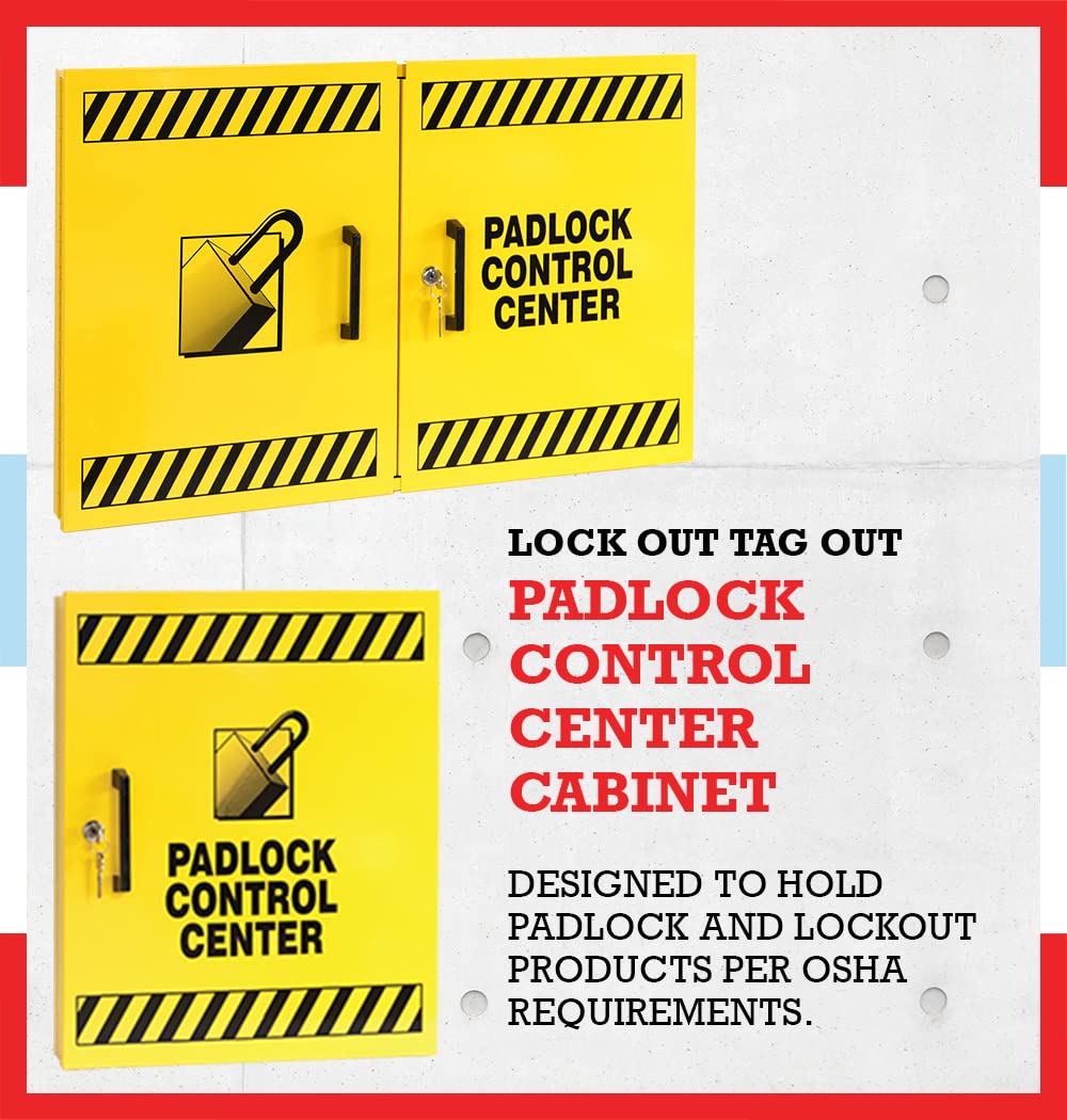 Lockout Tagout Kit, Padlock Control Center for Safe Padlock Storage