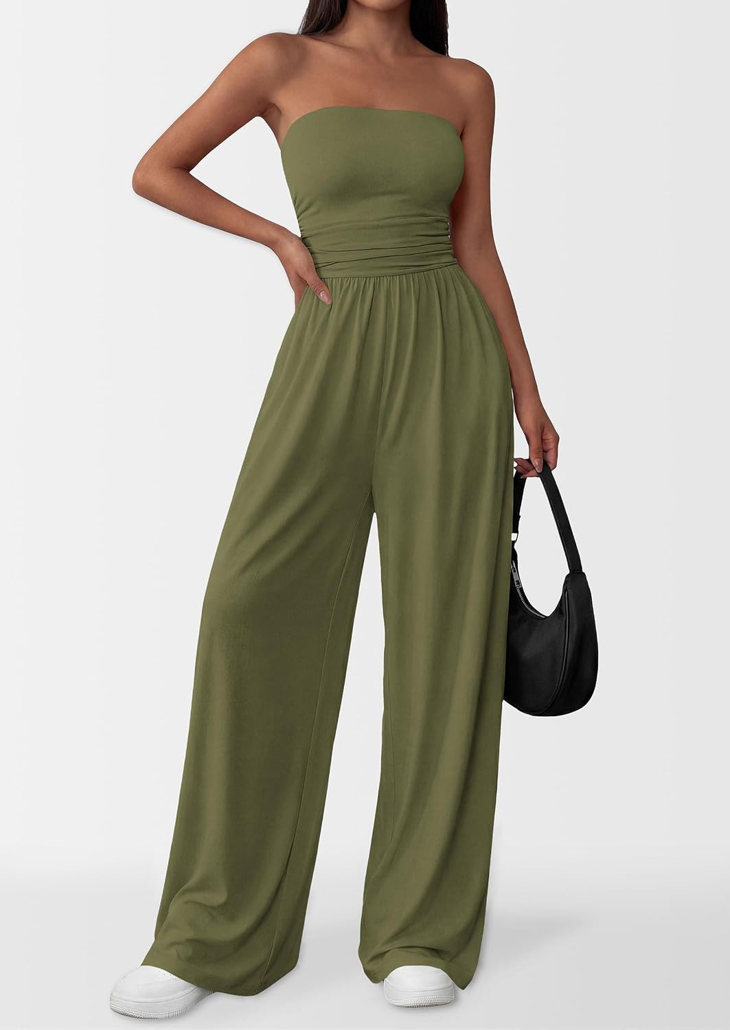 Strapless Jumpsuits for Women Dressy Casual