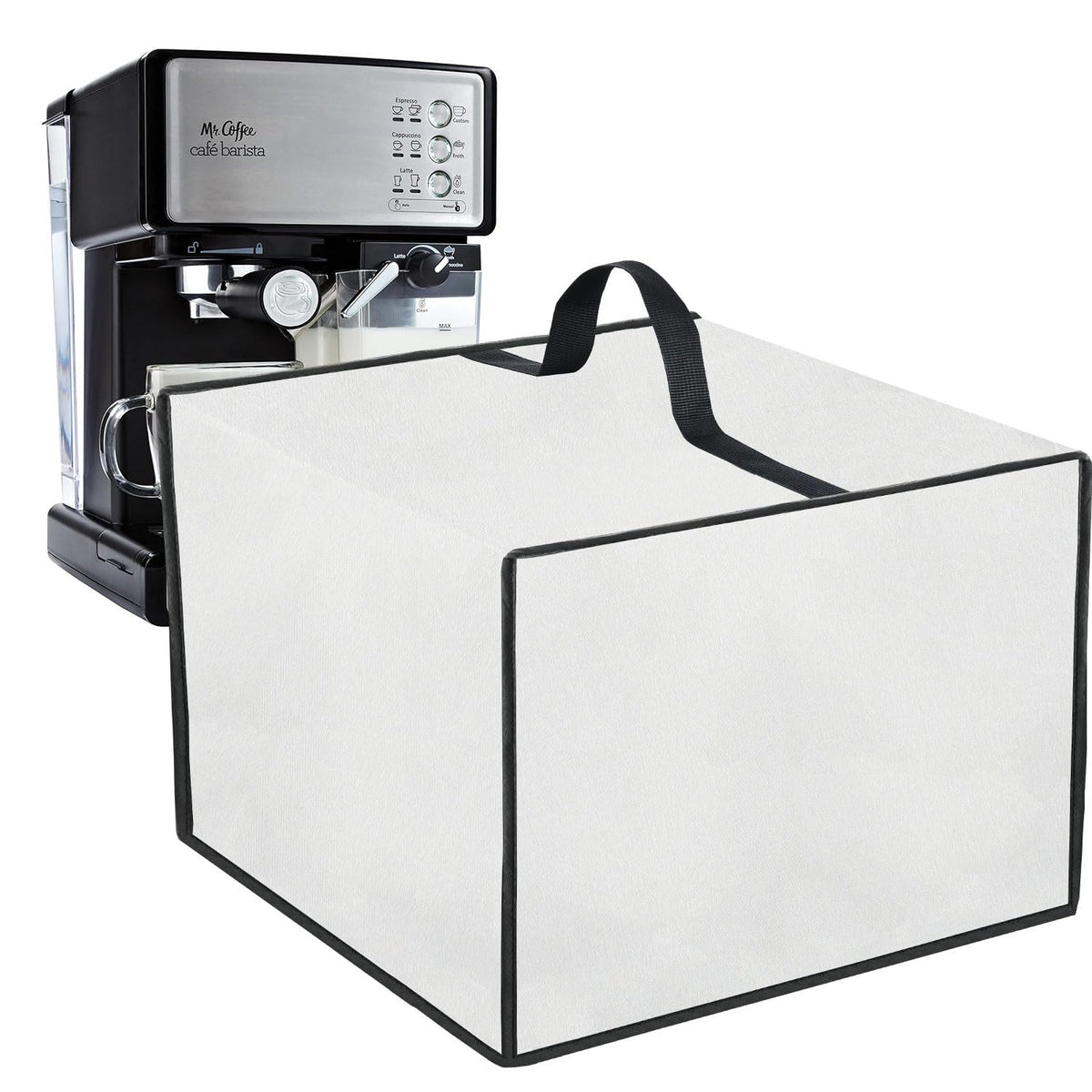 NUENSS-ROR Cover for Mr. Coffee Espresso and Cappuccino Machine (Silver)