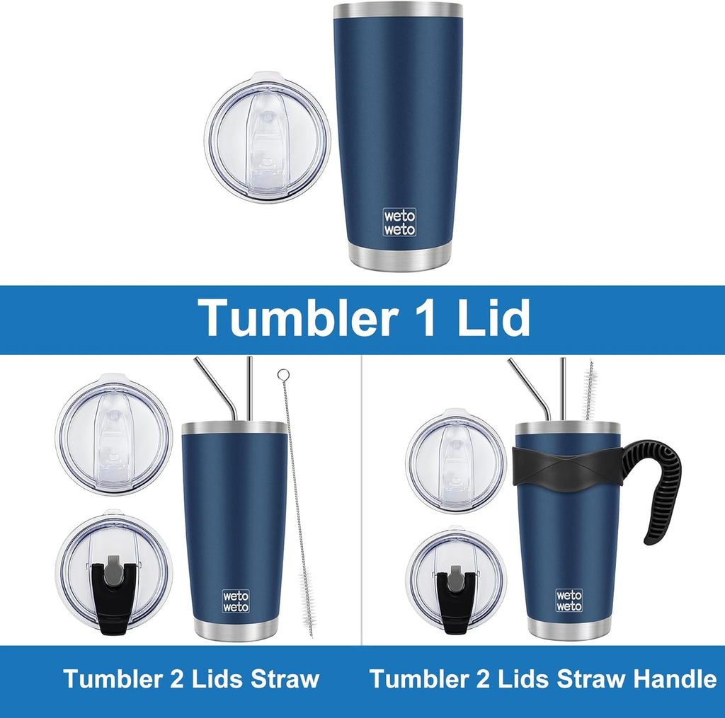 20oz Tumbler, Stainless Steel Vacuum Insulated Coffee Travel Mug, Double Wall Powder Coated Insulated Coffee Mug