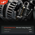 A-Premium 14V Alternator Voltage Regulator Compatible with Fiat