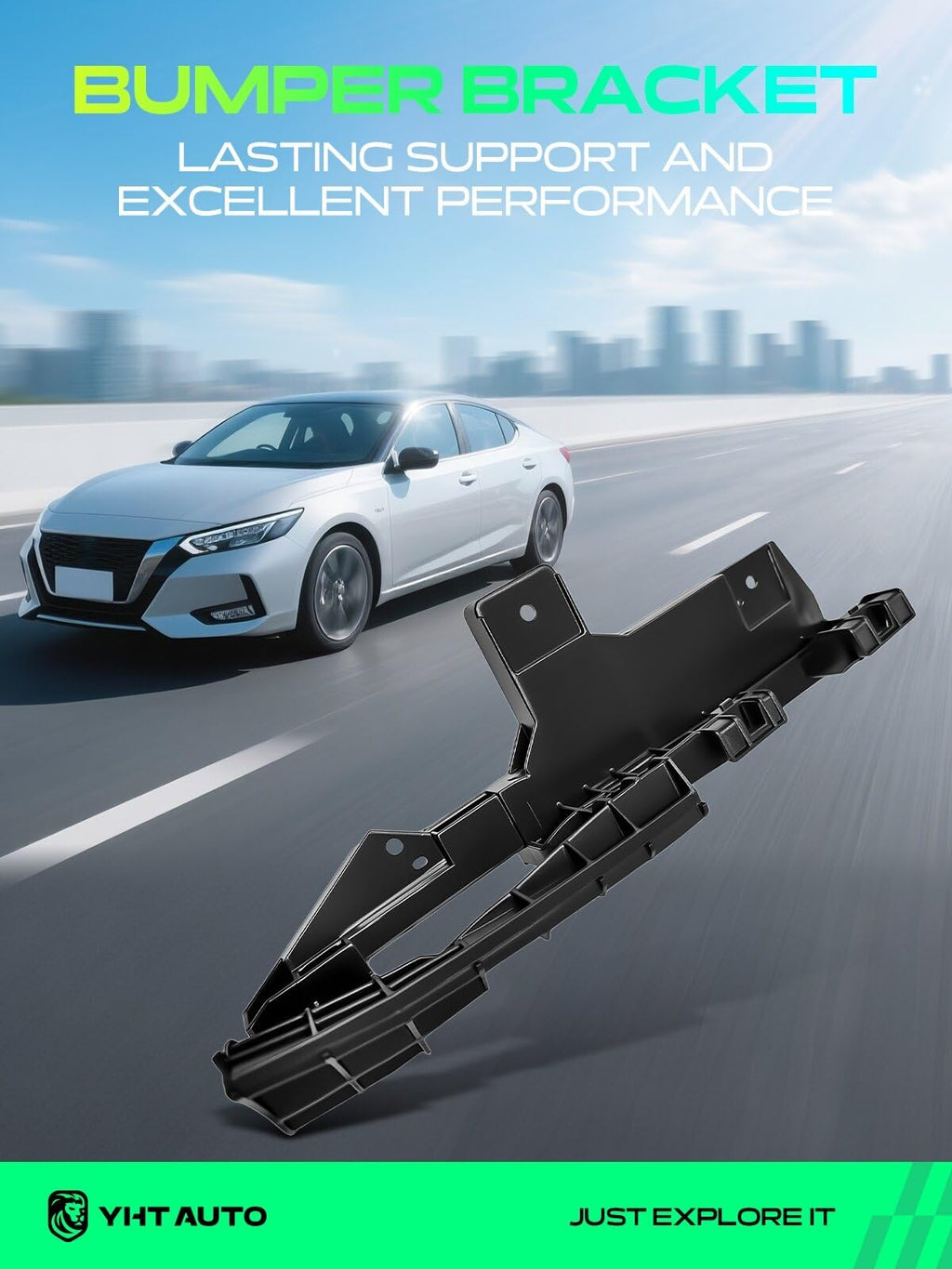 YHTAUTO Front Passenger Side Bumper Bracket for Lexus