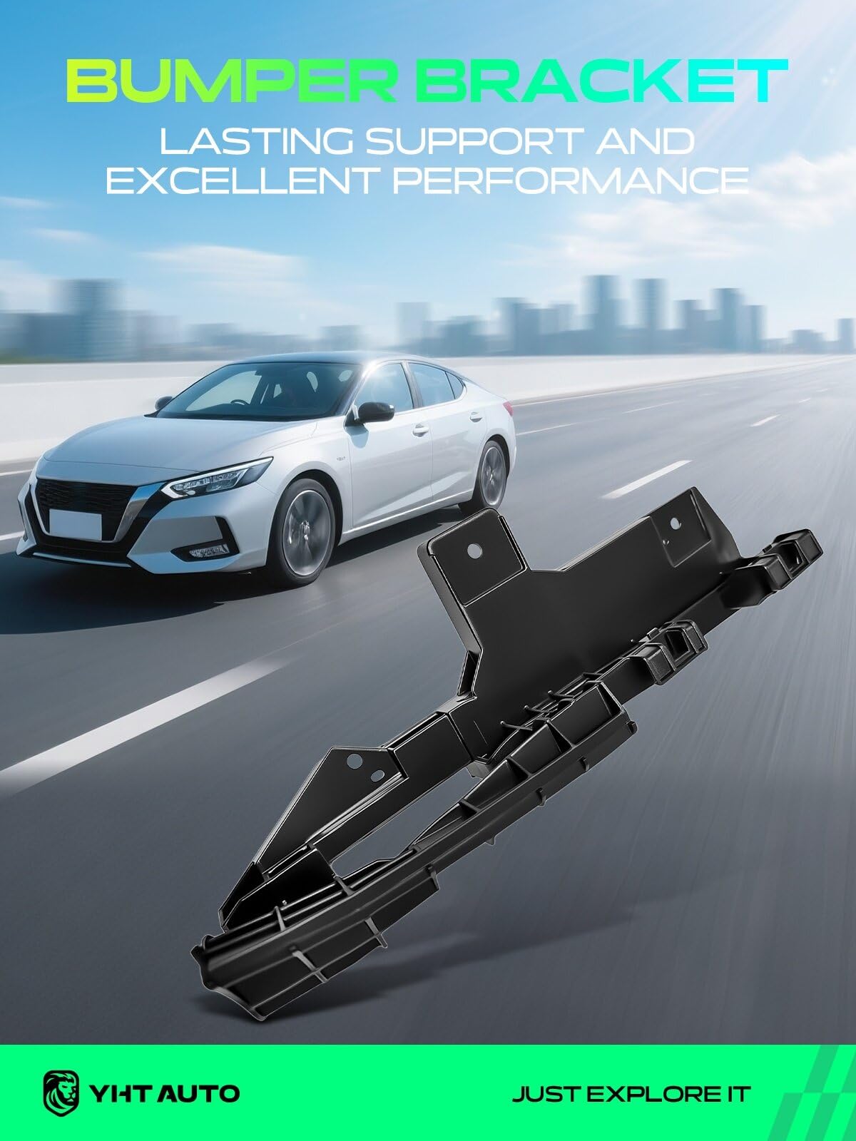 YHTAUTO Front Passenger Side Bumper Bracket for Lexus