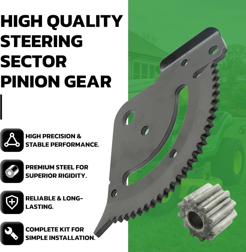 UC14592 Steering Gear Kit for John Deere D105 D110 D125 D140 D170 | Steering Sector Pinion Gear Repair for GX26220