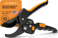 Ratchet Pruning Shears for Gardening Heavy Duty - Increases Cutting Power 3x - Perfect Ratchet Pruners for Weak Hands