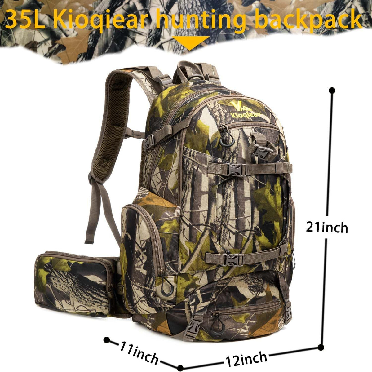Hunting Backpack Outdoor Gear Hunting Daypack. | Durable Large Capacity Hunting with Rain Cover