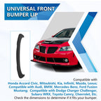 ECOTRIC 67''x Bumper Lip Chin Flat Spoiler Compatible with Challenger