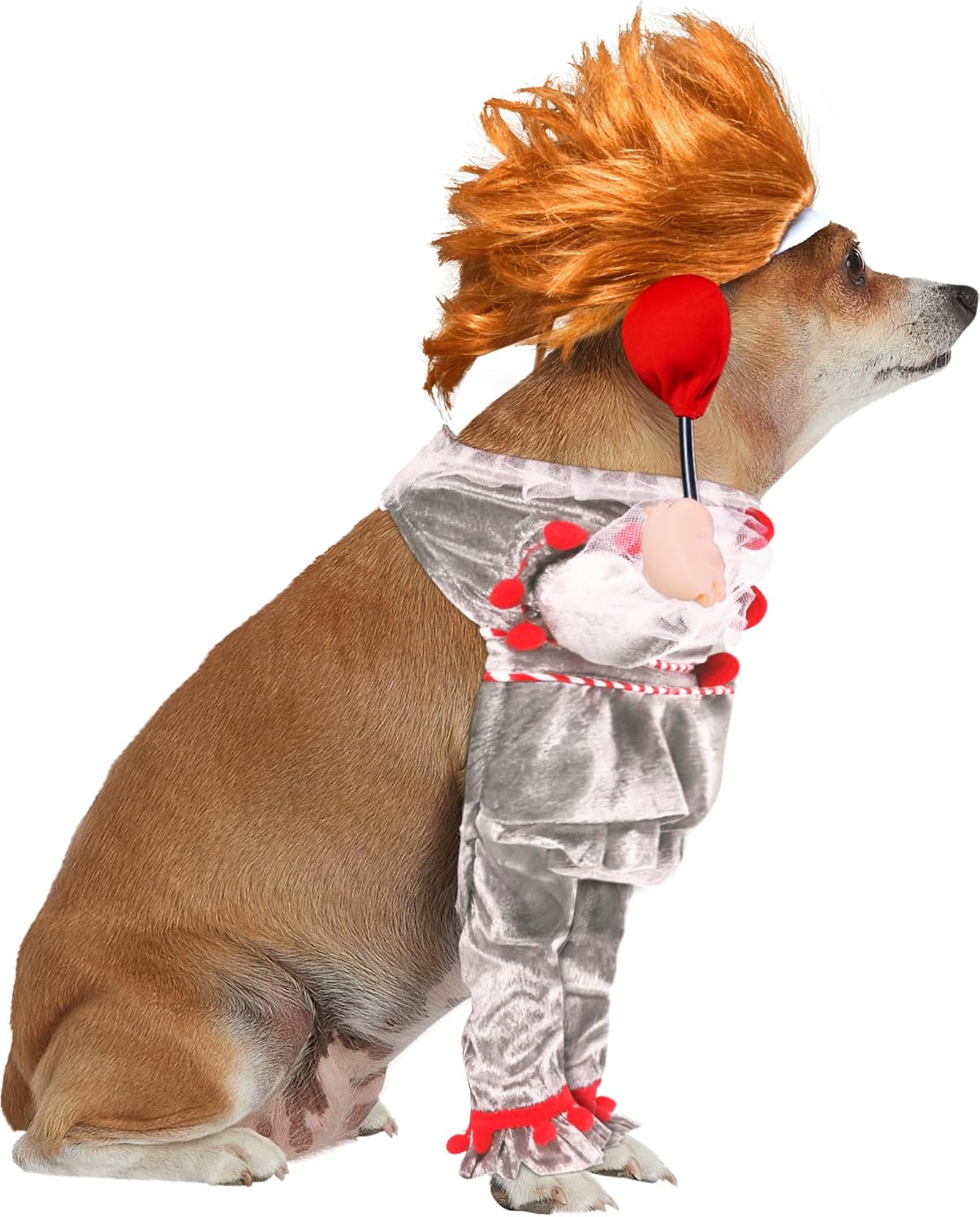 IT Movie: Pennywise Pet Costume for For Dogs or Cats by Rubies, Medium