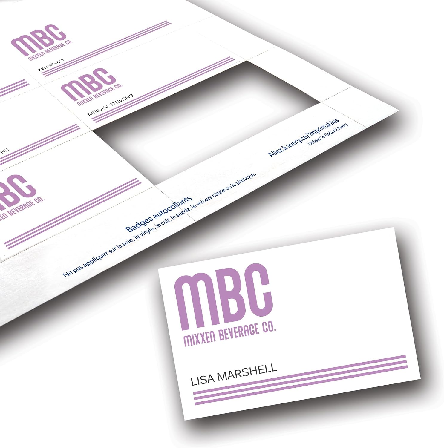 Customizable Name Badge Inserts for Name Tag Holders, 3" x 4", White, Laser/Inkjet Printable, 300 Inserts Per Pack