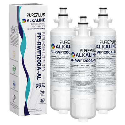 Alkaline ADQ36006101 Replacement for LG LT700P Water Filter 3 Pack