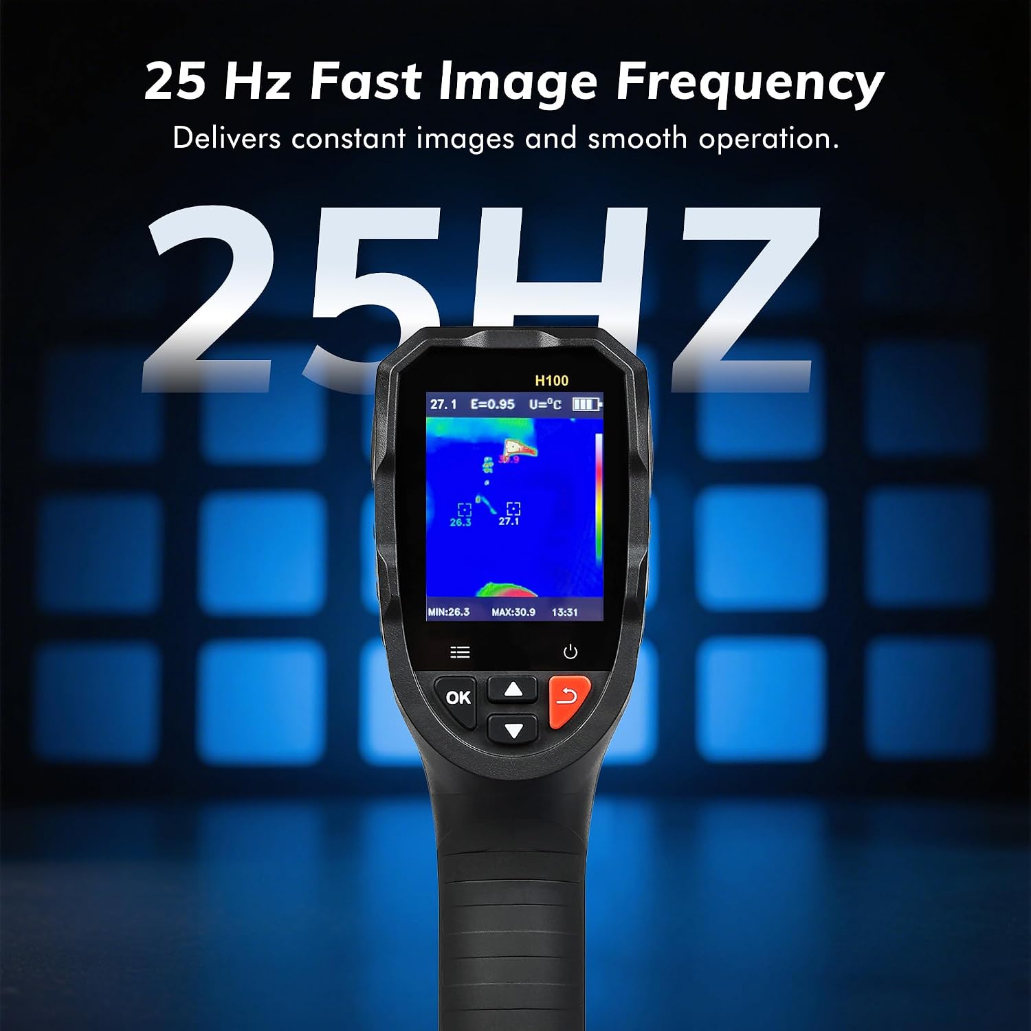 Thermal Imaging Camera Super Resolution 240 x 240, 15-Hour Battery Life, 128 x 128 IR Resolution, 25Hz Infrared