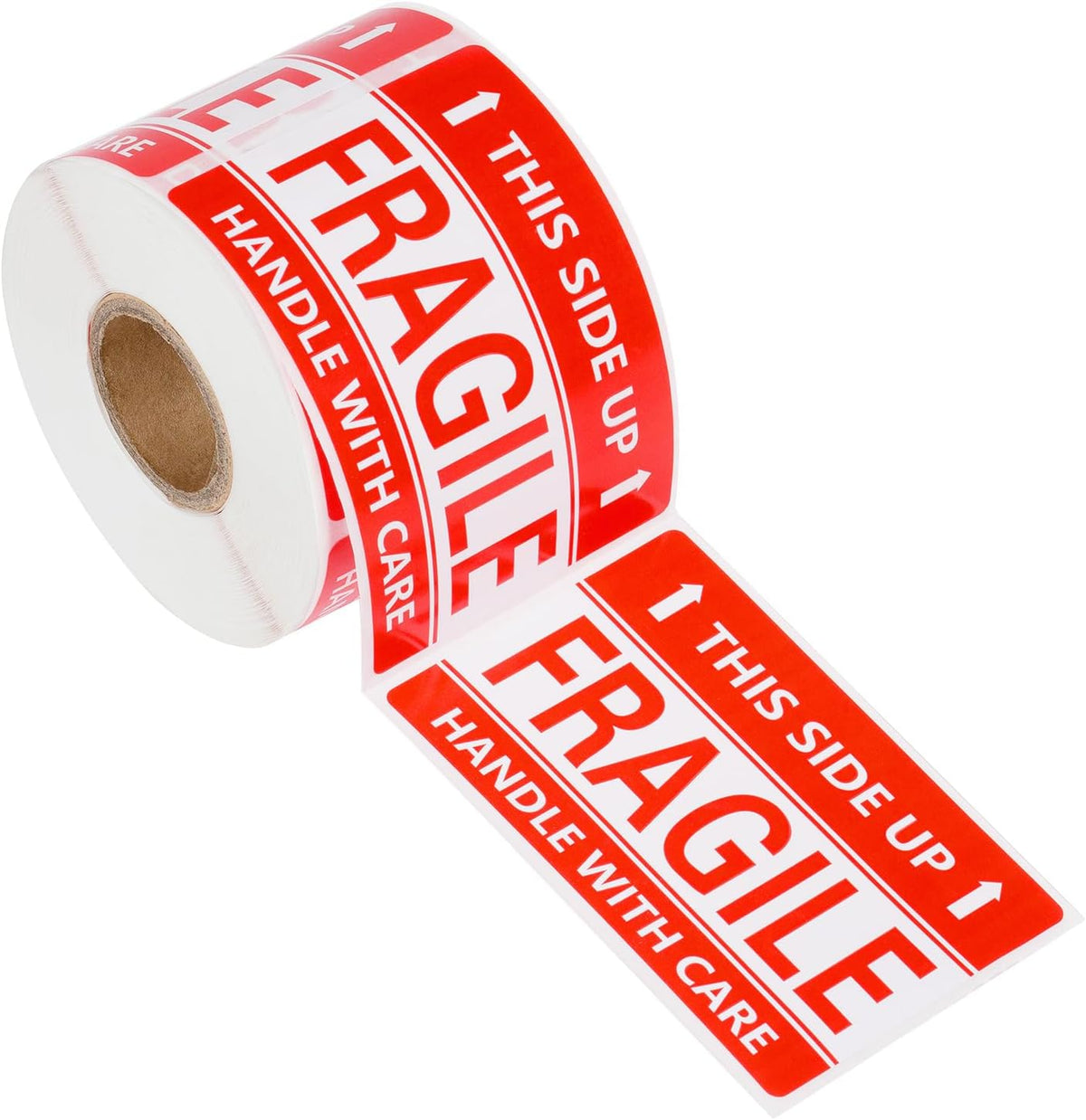 3 x 2 Inch Handle with Care This Side Up 300 Permanent Adhesive Fragile Stickers for Shipping Moving Glass Labels (1