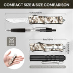 EDC Scalpel Knife Automatic Retractable Utility Knife Replaceable Blade