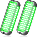 BASIKER BS4 Marine LED Underwater Boat Lights (2 x 3000LM 84LED 180° Green)