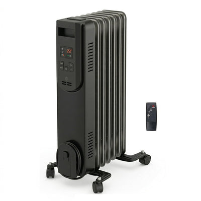 1500W Digital Oil-Filled Radiator Heater with Remote