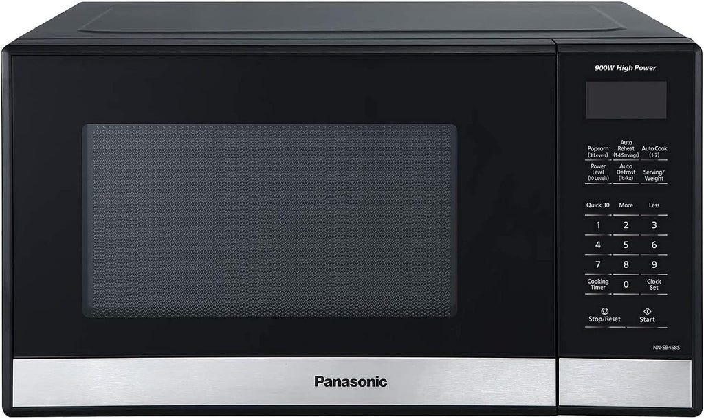 NN-SB458S Compact Microwave Oven, 0.9 cu.ft., Stainless Steel/Silver