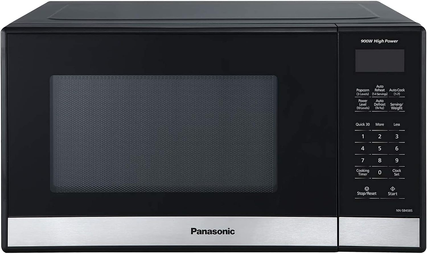 NN-SB458S Compact Microwave Oven, 0.9 cu.ft., Stainless Steel/Silver