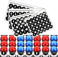 Arcade Button Stickers 24mm 30mm Die Cut Labels for Arcade Cabinet | Black Arcade Button Stickers Compatible only