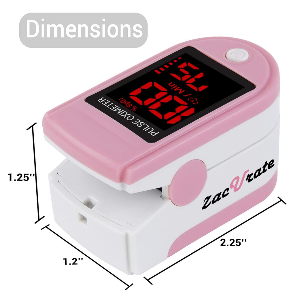 Pro Series 500DL Fingertip Pulse Oximeter Blood Oxygen Saturation Monitor with Silicone Cover, Batteries and Lanyard