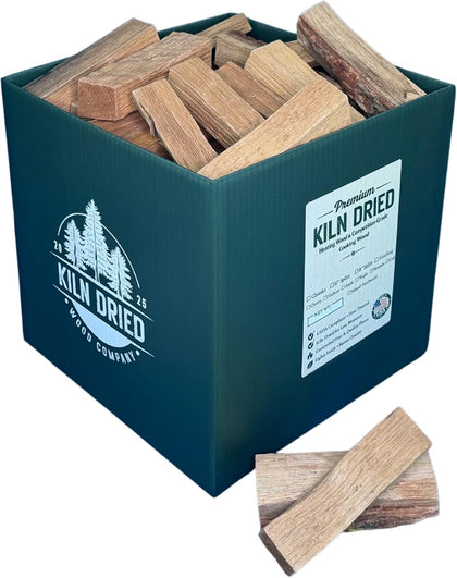 6” Oak Mini Splits – Premium Cooking Wood for Pizza Ovens, Smoker/Grill & Live-Fire Cooking. USDA Compliant
