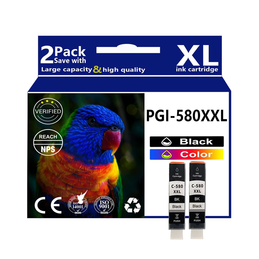 PGI-580XXL CLI-581XXL Ink Cartridges Replacement for Canon PGI-580 CLI-581