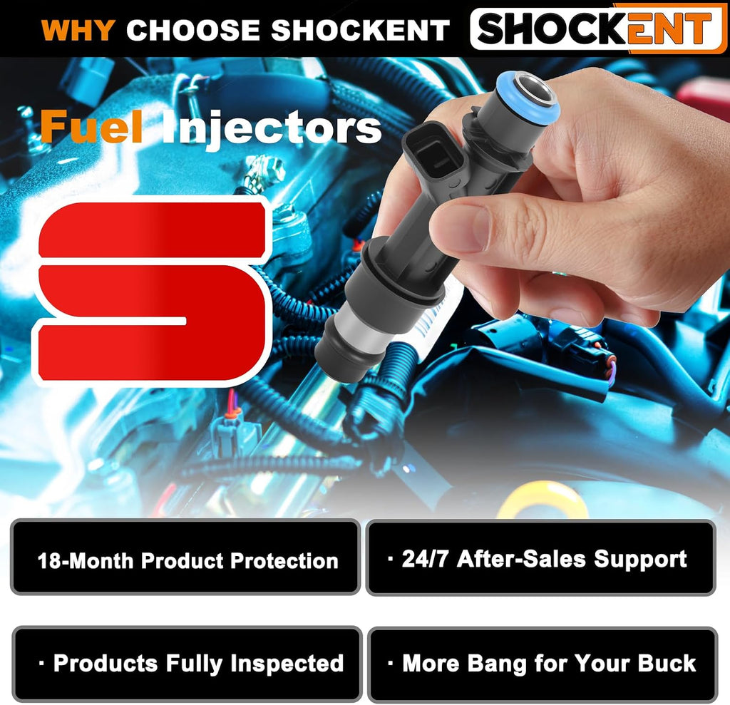 4.2L 4-hole Fuel Injectors Fit for:-Chevy for:-GMC for:-Buick