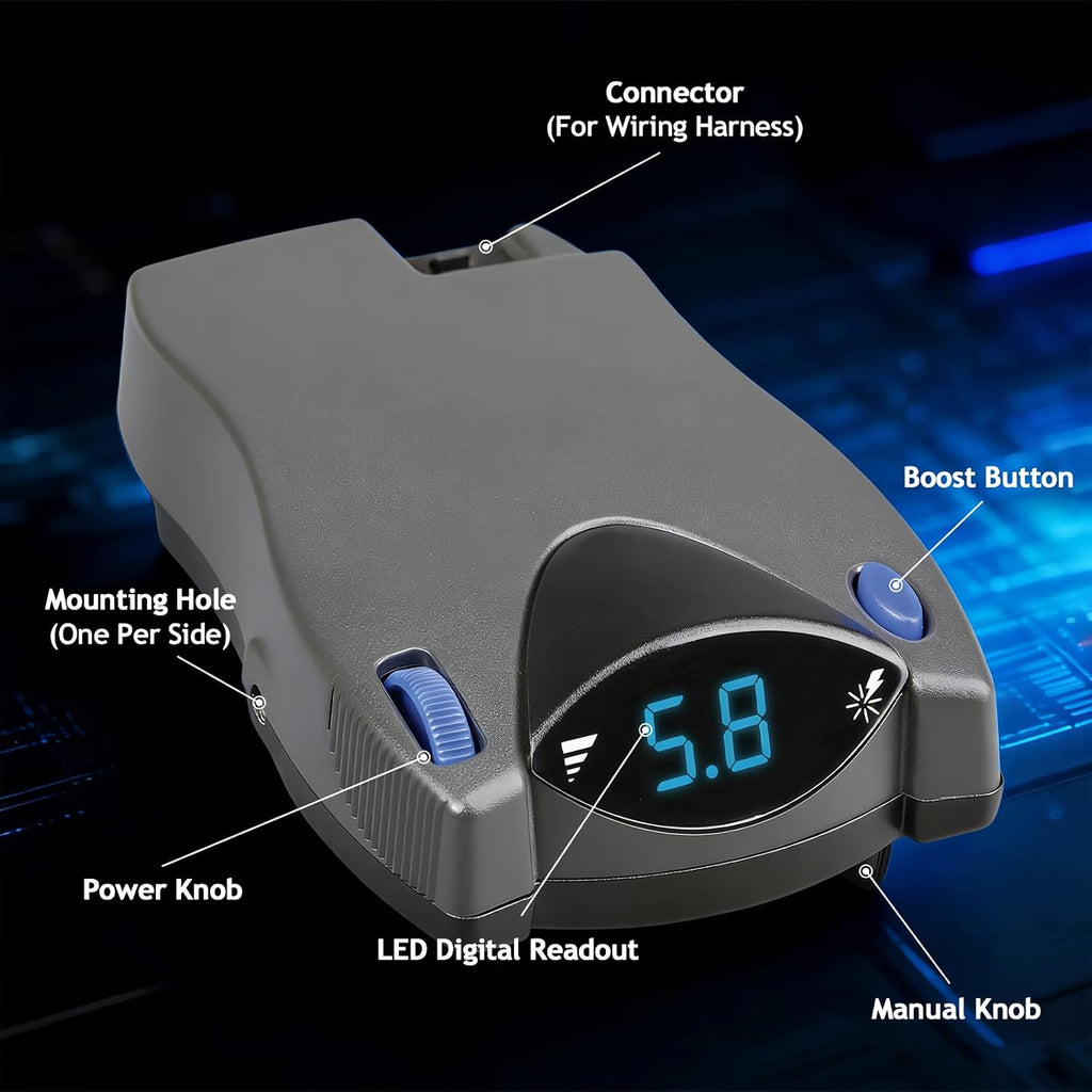 90885 Electronic Proportional Brake Controller for 1-4 Axle Trailers | Brake Controller Compatible with Tekonsha