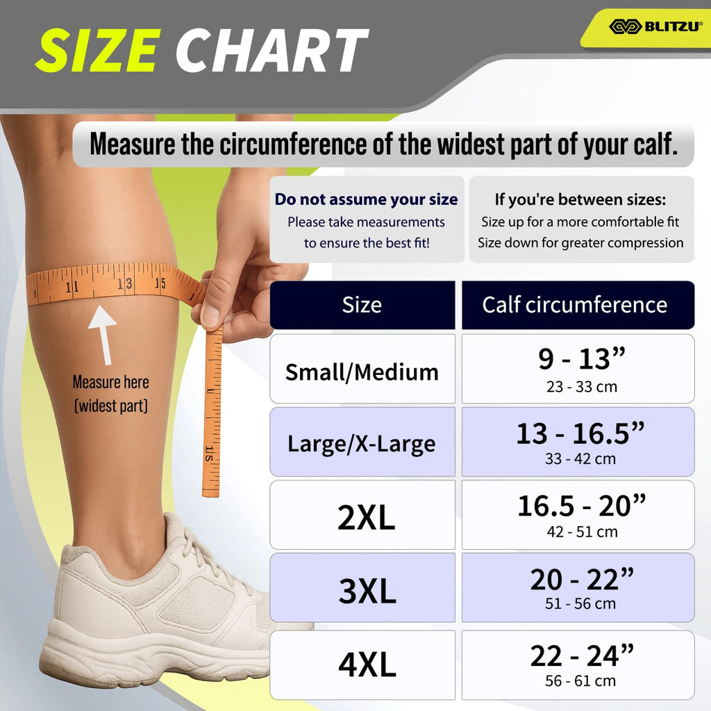 3 Pairs Calf Compression Sleeves for Men and Women. Footless Compression Socks & Leg Support for Running, Travel
