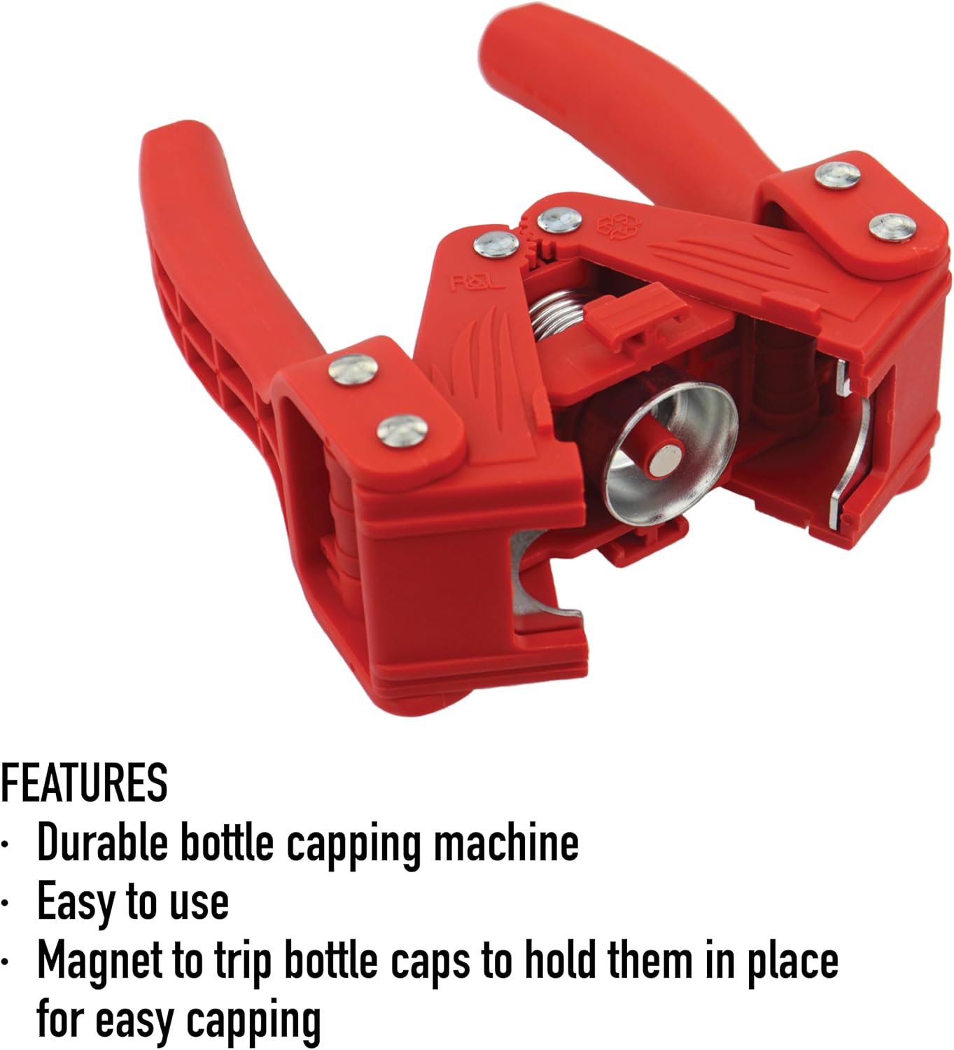 Beer Bottle Capper Machine for Home Brew - Ideal Metal Bottle Capper Perfect for Capping and Sealing Home Brewing