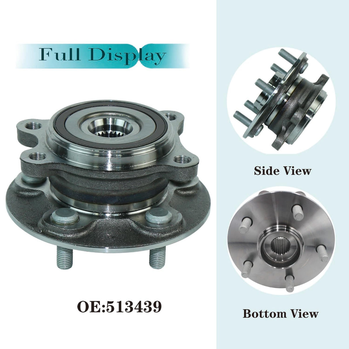 513439 Front Wheel Bearing and Hub Assembly