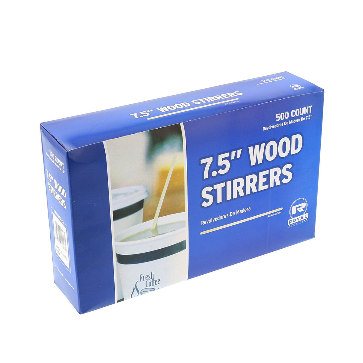 7.5" Wood Coffee Beverage Stirrers, Package of 500