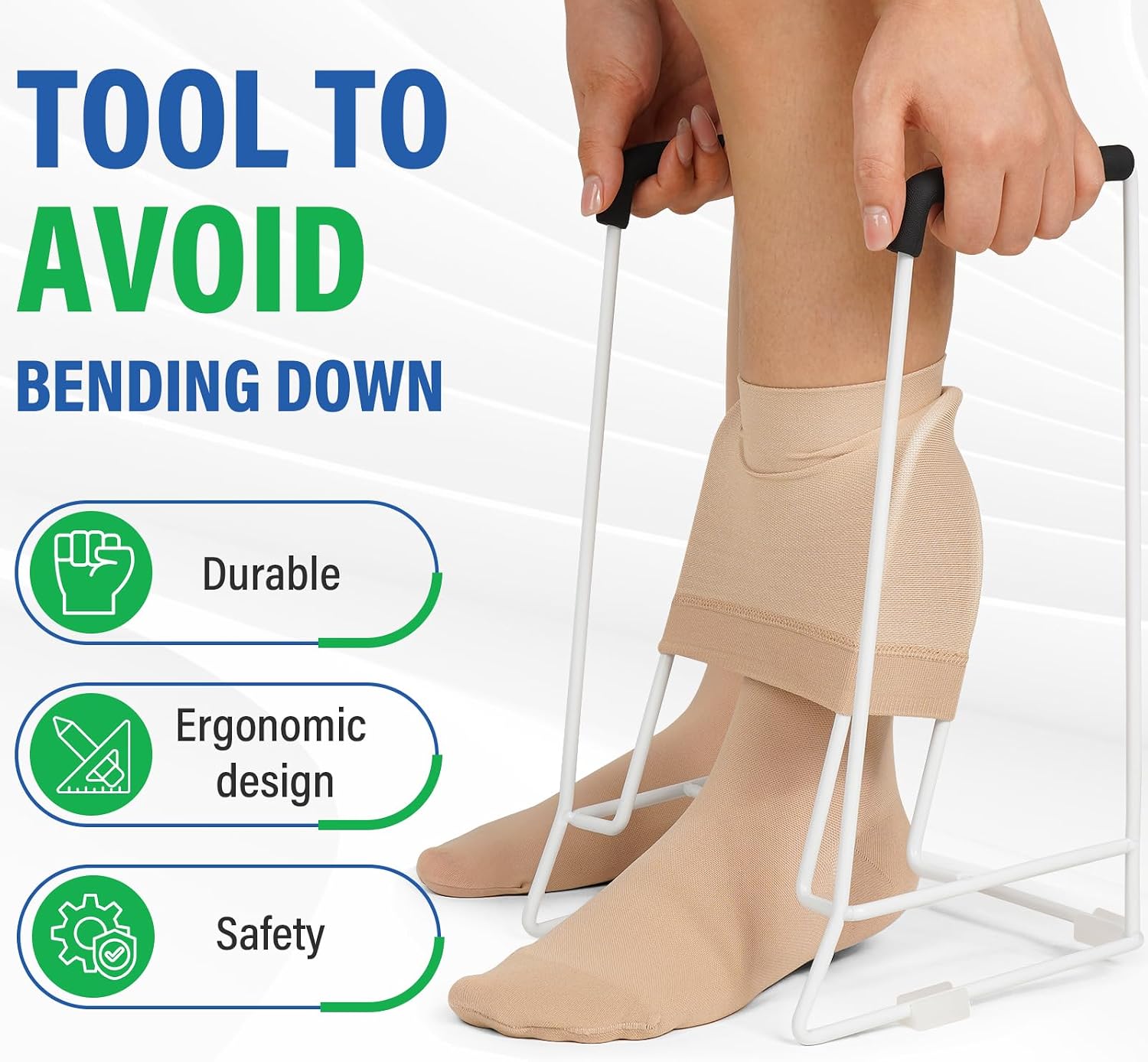 Compression Sock Aid Device, Stocking Donner Medium Calf (<18”)