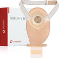 10 Pack Convex Colostomy Bags with A Belt, One Piece Ostomy Bag Drainable Pouches Ostomy Supplies for Uneven Wrinkled