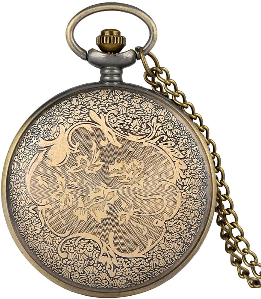 Vintage Alice in Wonderland Pocket Watch for Women Men Pocketwatch | Analog rabbit quartz pocket watch,Clock necklace