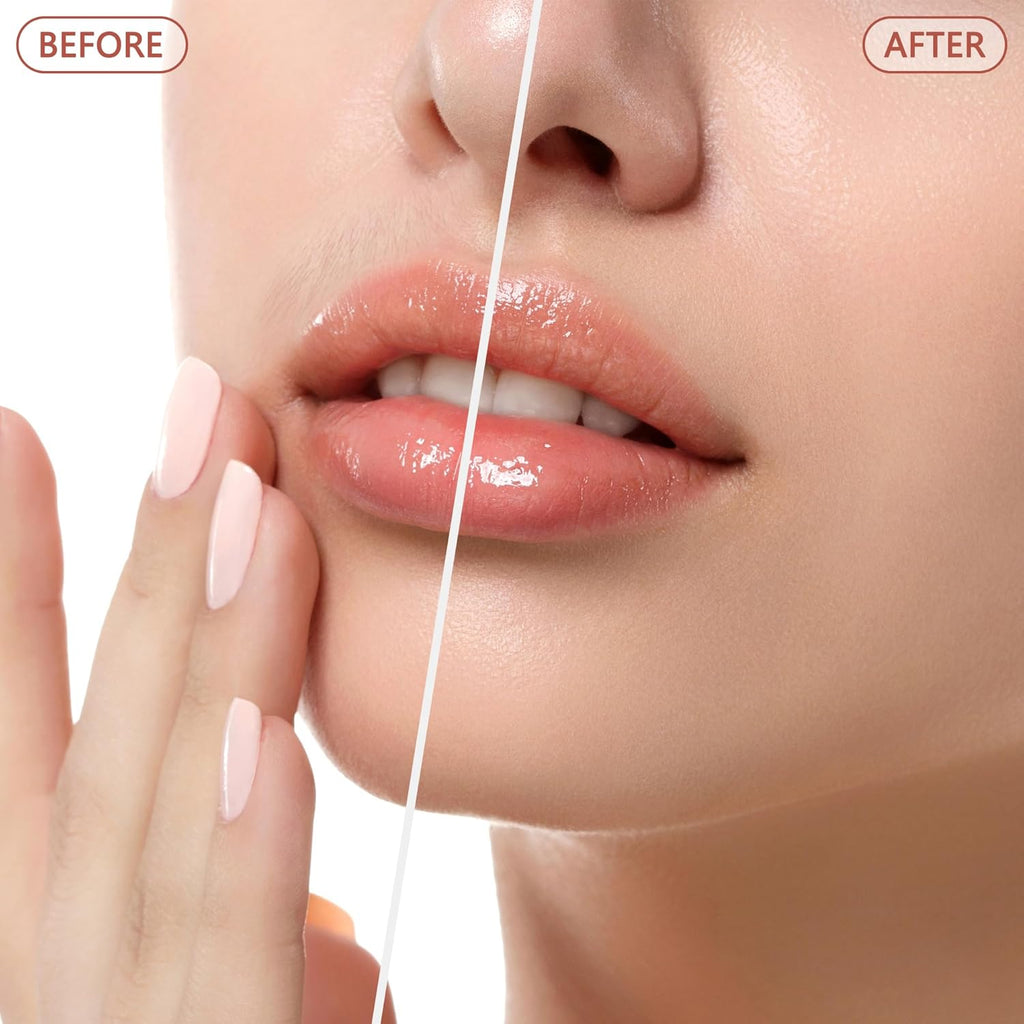 Facial Hair Remover for Women - as Seen on TV Painless Face Shaver - Electric Hair Removal Device for Face Lips Peach