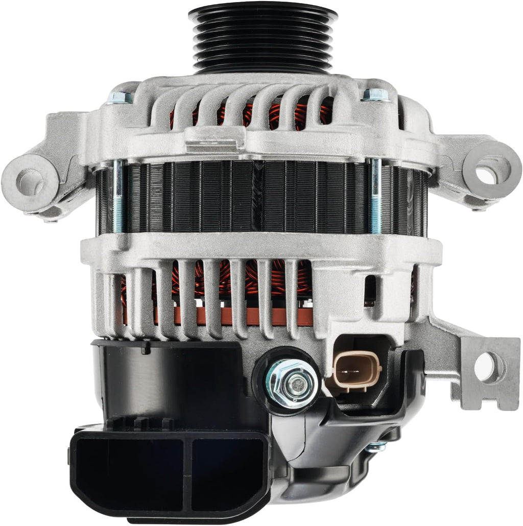 KAX Alternator Fit for Mazda,2006-2013 Mazda 6 2.3/2.5L Naturally Aspirated,2006-2008 MX-5 Miata High Amp Alternators for 11168N 12V 100Amp CW S6 6-Groove Pulley
