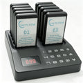 Restaurant Pager System,1640ft Long Range Restaurant Vibrating Buzzers with Beeping,Vibration,Flashing,10 Pagers for