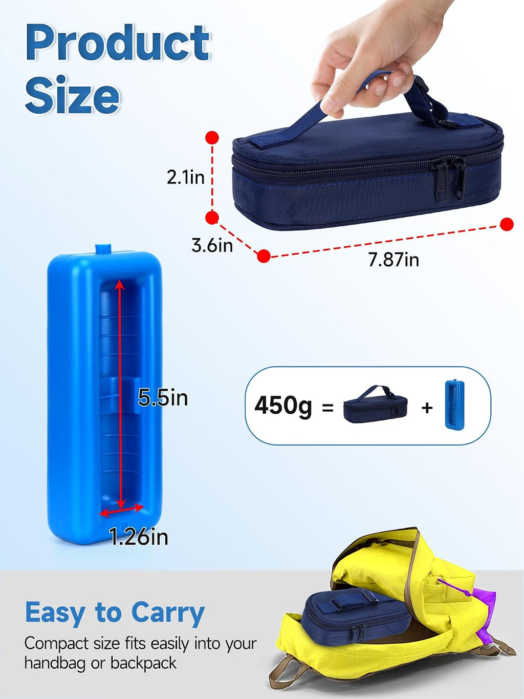 Insulin Vials Cooler Travel Case - TSA Approved peptide case